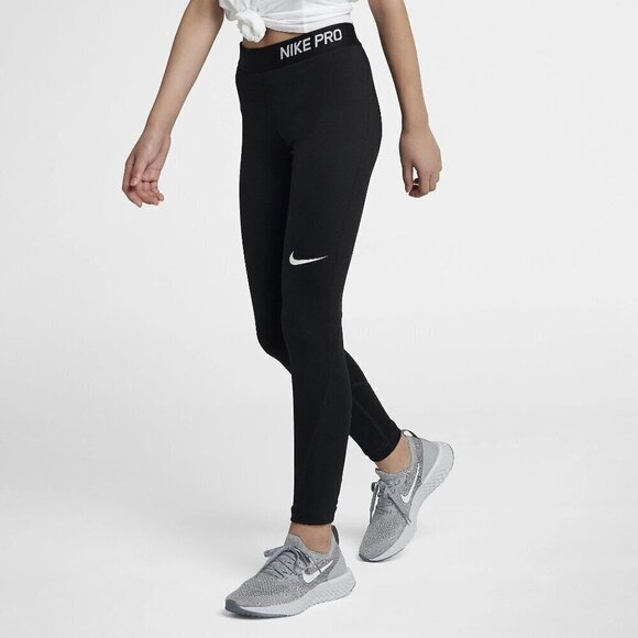 Nike Girl's Pro Dri-FIT Warm Training Tights Size L - Picture 1 of 5